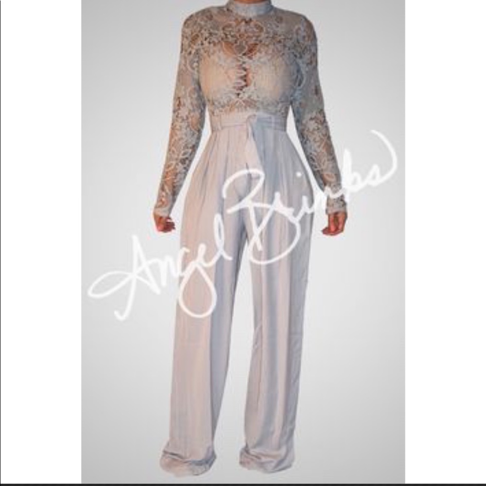 Pictorial Grey jumpsuit Angel Brinks